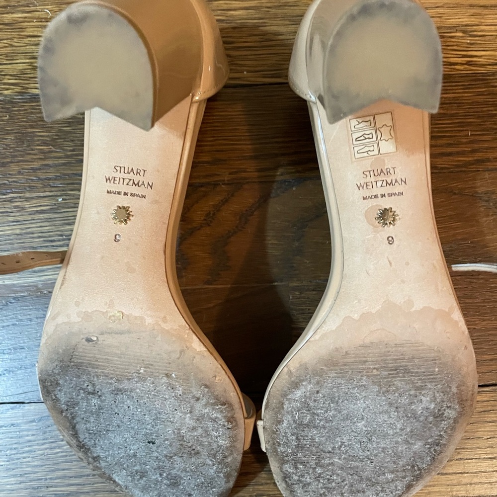 Stuart Weitzman Women's Tan Heeled Sandals - Picture 5 of 5